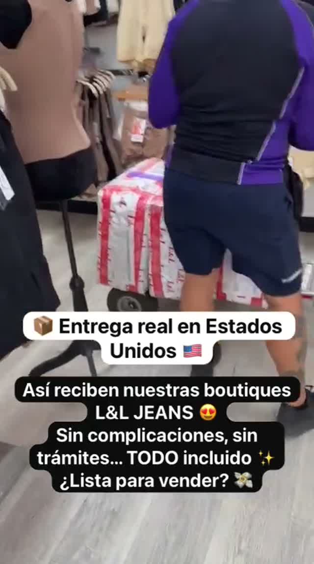 Entrega real de un pedido L&L en una boutique
